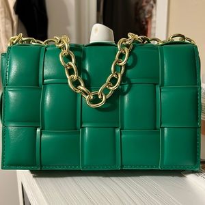 beautiful green purse